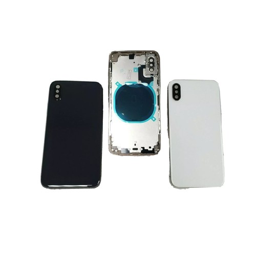 CUSTODIA POSTERIORE IN VETRO IPHONE XS RICAMBIO RIPARAZIONE POSTA IN SERVIZIO telaio - Foto 2 di 11