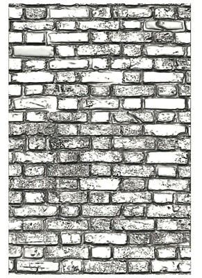 Sizzix Mini Brickwork 3D Embossing folder #665462 Retail $10.99