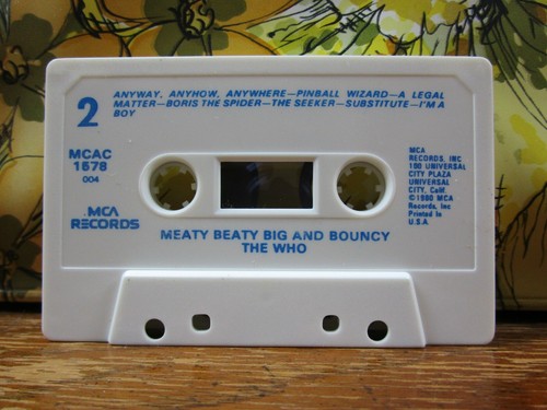 THE WHO - MEATY BEATY BIG AND BOUNCY - CASSETTE TAPE 1980 MCA Records Rock Band - Picture 4 of 6
