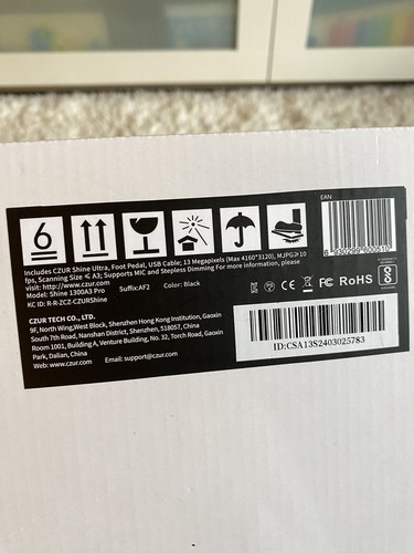 CZUR Shine 1300A3 Pro Scanner Black - New Open Box - 第 2/11 張圖片