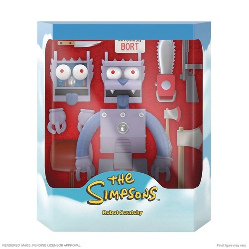 Simpsons Ultimates Wave 1 Set Space Homer Moe Robot Itchy Scratchy Poochie - Picture 3 of 12