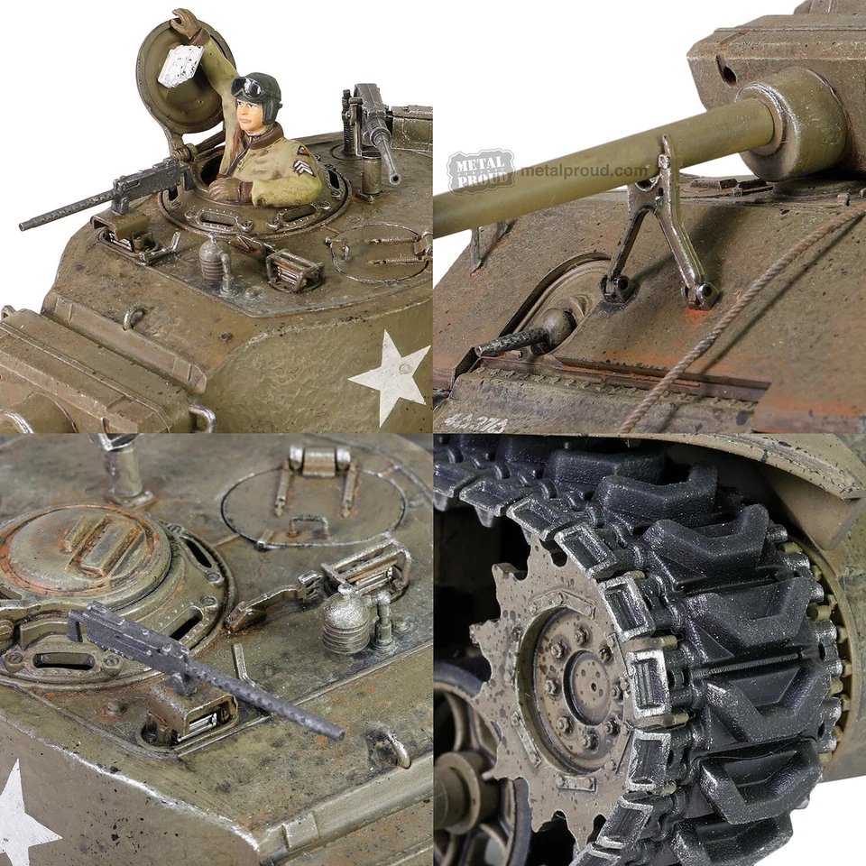 FOV Forces Of Valor MP-912136A 1/32 Sherman M4A3E2 75 JUMBO COBRA KING - Image 4 of 4