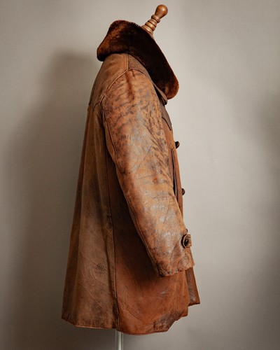 Vintage Barnstormer French Resistance Leather Trench Coat - Picture 5 of 21