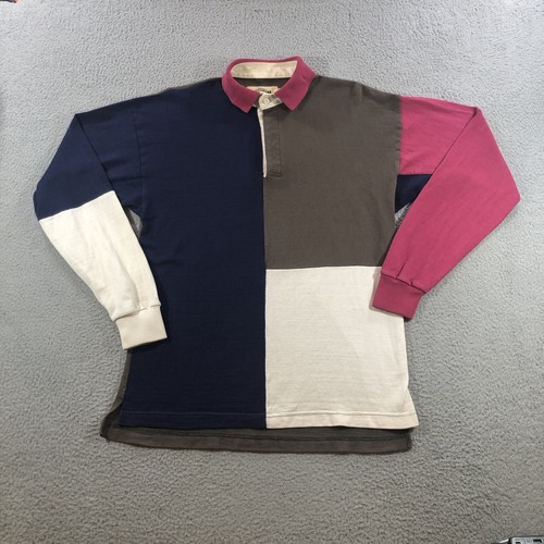Vtg Dehen Long Sleeve Shirt Men’s M Colorblock 80’s 90’s