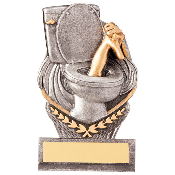 Falcon Trophy Loser Toilet Novelty Thumbs Down Football Award FREE Engraving FUN Tekort super speciale prijs