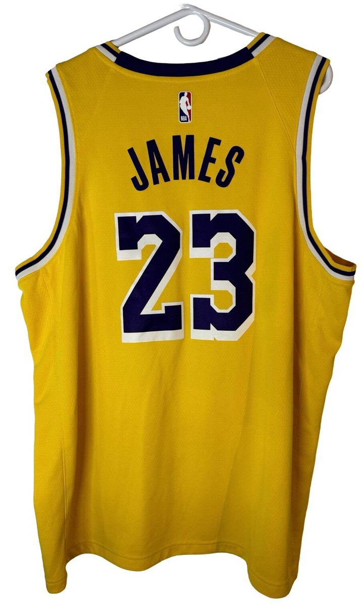 Nike LeBron James #23 Los Angeles Lakers Swingman Jersey Mens Sz
