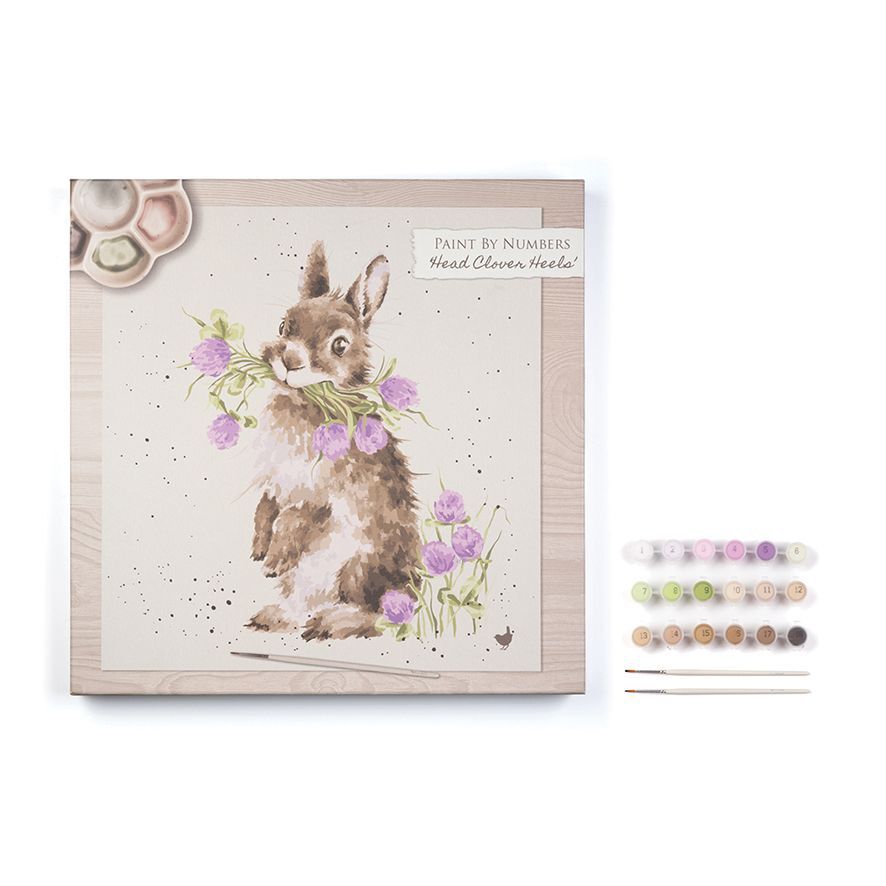 Wrendale Designs 'Head Clover Heels' Rabbit Paint by Numbers Crafting Gift Set - Image 3