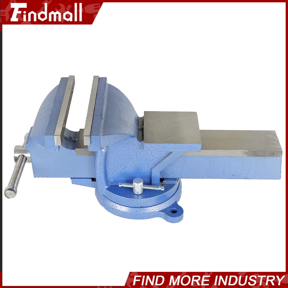 8-дюймовые механические настольные тиски Findmall зажим для пресса поворотное основание тяжелое - Изображение 2 из 4
