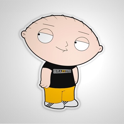 Brazzers Sticker Stewie Griffin Sticker Family Guy Custom Sticker NEU