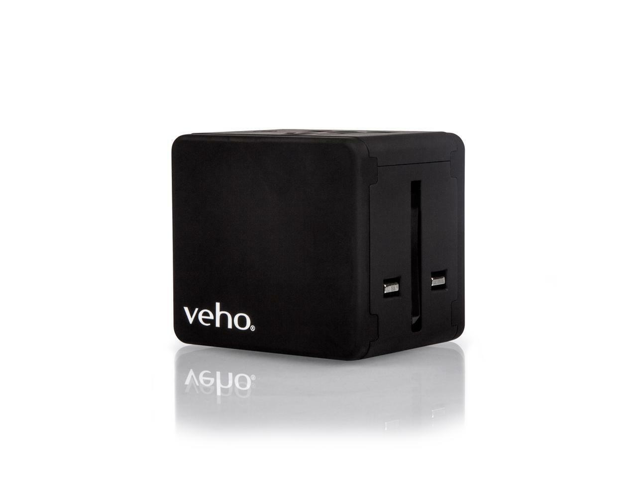 Veho TA-1 Travel Adapter | 4 Port USB Phone charger | All in One International W