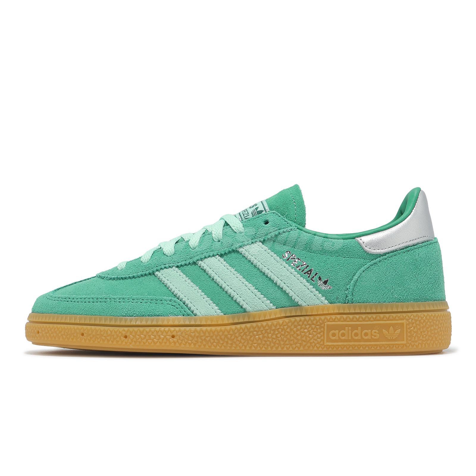 adidas Originals Handball Spezial W Semi Court Green Silver Women Casual JS2908 image 2