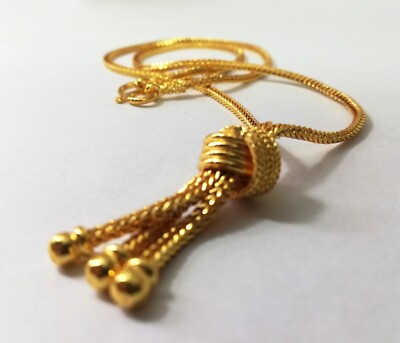 50% off, 22K 24K Yellow Gold GP Necklace 18'' Jewelry nice lovely cute pretty