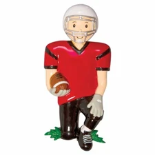Sports FOOTBALL Player Personalized Christmas Tree Ornament