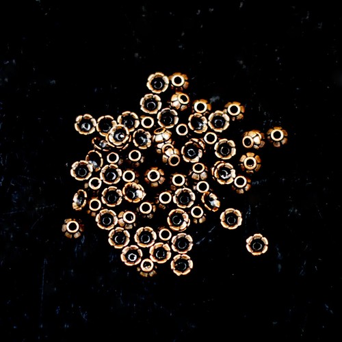 500Pcs End Bead Caps Flower Shape Colors Tiny Fits 4-5mm Beads DIY Jewelry 3mm - Picture 34 of 44