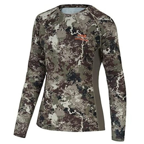 Women’s Camo Hunting Shirt Long Sleeve UPF 50+ Sun XLarge Grunge Camo