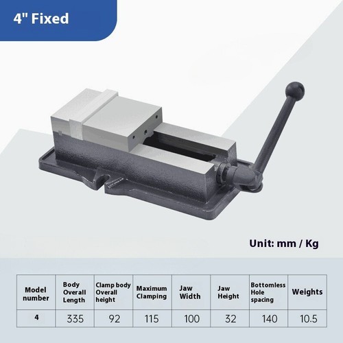 Taiwan Quan Winkel Fixed Plain Vise Schraubstock CNC Schwerlast Fräsmaschine Schraubstock - Bild 8 von 12