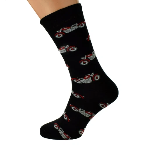 Mad about Classic Motorbikes Woven Design Mens Socks X6HL025