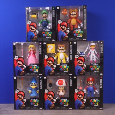 SUPER MARIO BROS MOVIE Figures Complete Set - Jakks Pacific - Lot Of 8 - NEW!