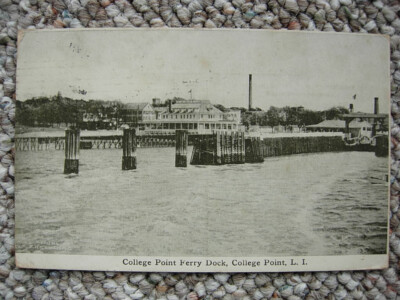 COLLEGE POINT LI NY-FERRY DOCK-PIERS-LONG ISLAND NEW YORK CITY-QUEENS-FLUSHING