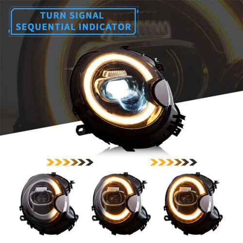 VOLL-LED-Scheinwerfer+Getönt Rücklichter Für 2007-2011 Mini Cooper Clubman R55 E - Bild 5 von 22