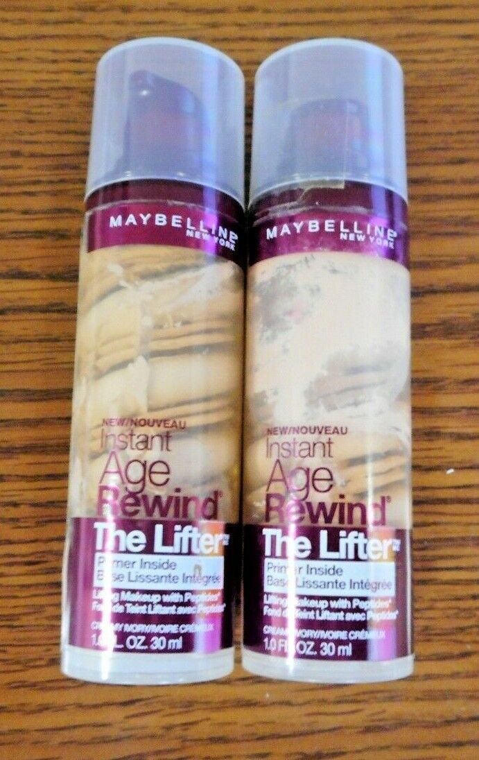 LOT OF 2 MAYBELLINE INSTANT AGE REWIND THE LIFTER CREAMY IVORY 1