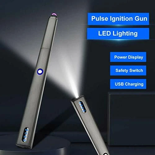 Encendedor Electrónico Sin Llama con Batería LED Encendedor de Arco Recargable Foto 4 de 4