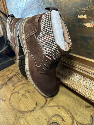 Stivali chukka Stacy Adams Grisham eleganti punta liscia marrone uomo 8 M NUOVI IN SCATOLA - Foto 21 di 24