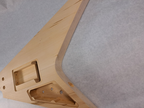 Basswood HxH Proline V cuerpo TREM se adapta a Ibanez (tm) RG y Jem cuellos J1866 - Imagen 5 de 6