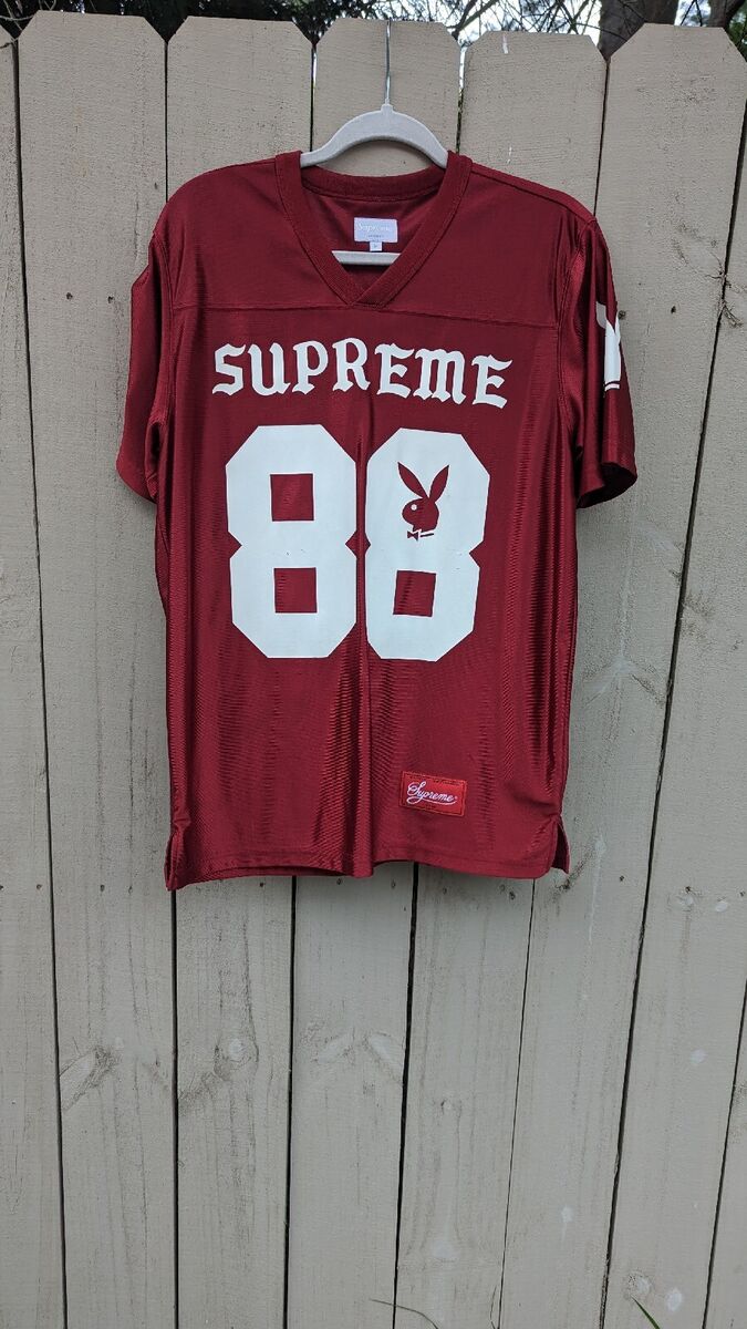 Supreme Playboy Jersey Football s/s 2014 Maroon Cardinal Supreme Playboy Jersey Football s/s 2014 Maroon Cardinal