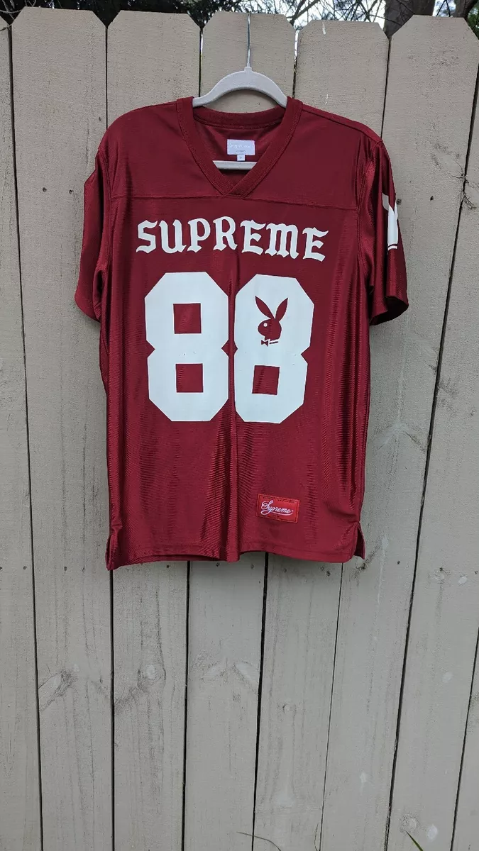 Supreme Playboy Jersey Football s/s 2014 Maroon Cardinal Burgundy Size  Medium M