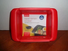 Rapid Ramen Noodle Cooker Microwave 3 Minute As Seen On TV Show Shark Tank Red