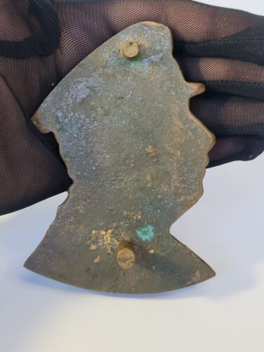 Bajorrelieve de Joseph Stalin URSS Barelkf Stalin en una gorra, bronce, placa, vintage - Imagen 3 de 12