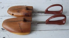 CLEVELAND OHIO VINTAGE HALLE BROS. WOODEN SHOE TREES~ROCHESTER SHOE TREE CO.