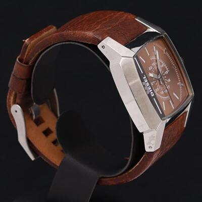 DIESEL DZ-1132 Square Brown Dial Quartz Analog Men's Watch Working