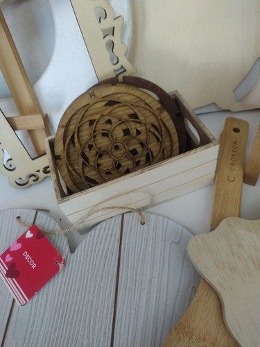 Arts & Crafts Holzdeko neu unbemalt über 25 Teile - Bild 14 von 18