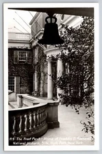 RPPC~Hyde Park NY~Front Porch @ Home Of Franklin Roosevelt~Real Photo Postcard