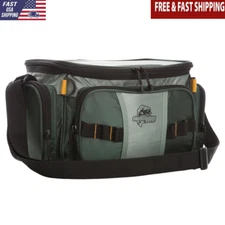 Soft-Sided US Fishing Tackle Bag with 2 Medium Lure Box Lightweight Fishing Bags