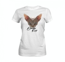 DEVON REX DAMEN T-SHIRT POLYGON Katze by SIVIWONDER