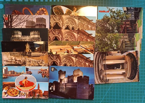 LOTE 95 POSTALES COLOR ESPAÑA, ALGUNAS ESCRITAS CON SELLO Y MATASELLO. - Imagen 2 de 6