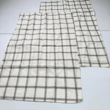 mainstays pillowcase pair standard gray brown plaid checkered blend modern