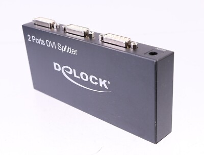 DELOCK 2 PORTS DVI SPLITTER 87639