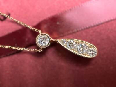 18kt Rotgold 1,0ct Diamant Anhänger/Halskette - House of Garrard 