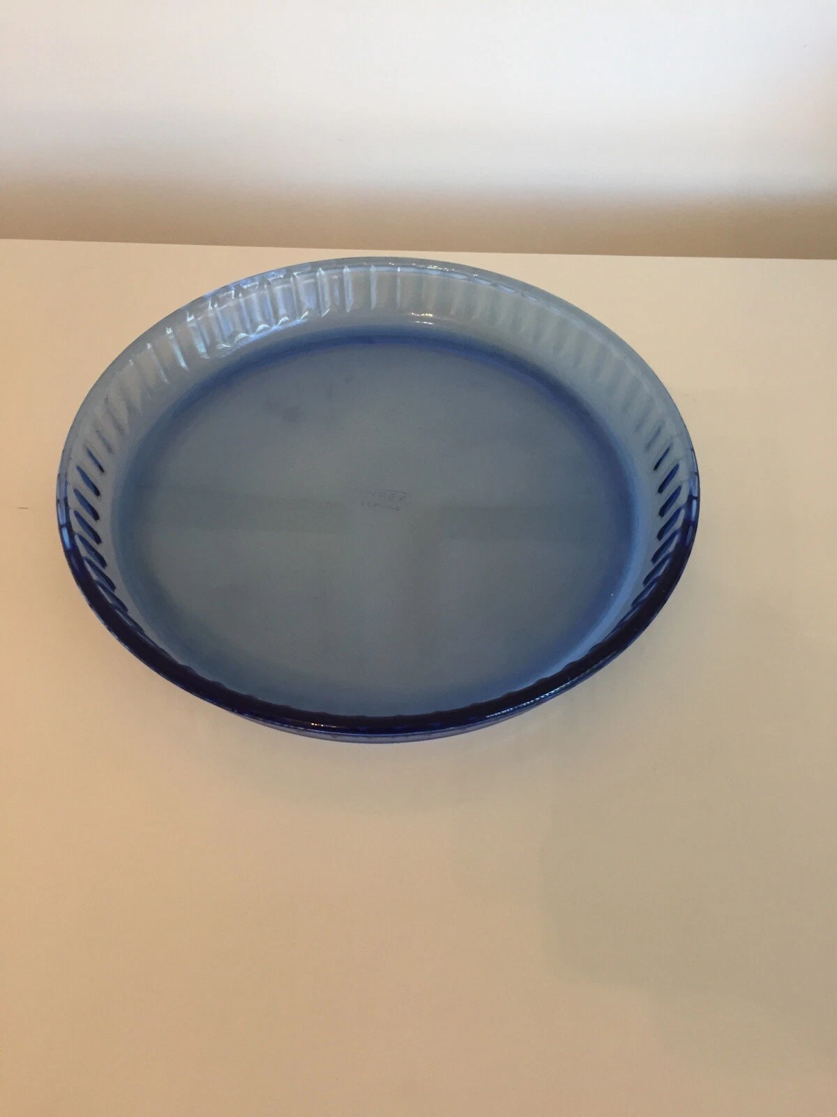 Vintage Corning Blue Pyrex Glass Pie Dish