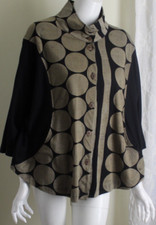 Cupcake Größe M Art-To-Wear Mod Rondell Funky 3/4 Swing Jacke Blazer