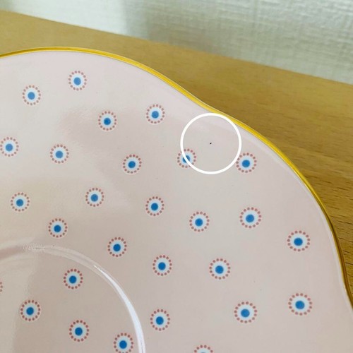 Wedgwood Harlequin Collection Polka Dot Pink Cup Saucer - Picture 10 of 10
