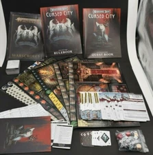 Warhammer Quest: Cursed City Full Maps Rules Cards Dice - NO MINIATURES