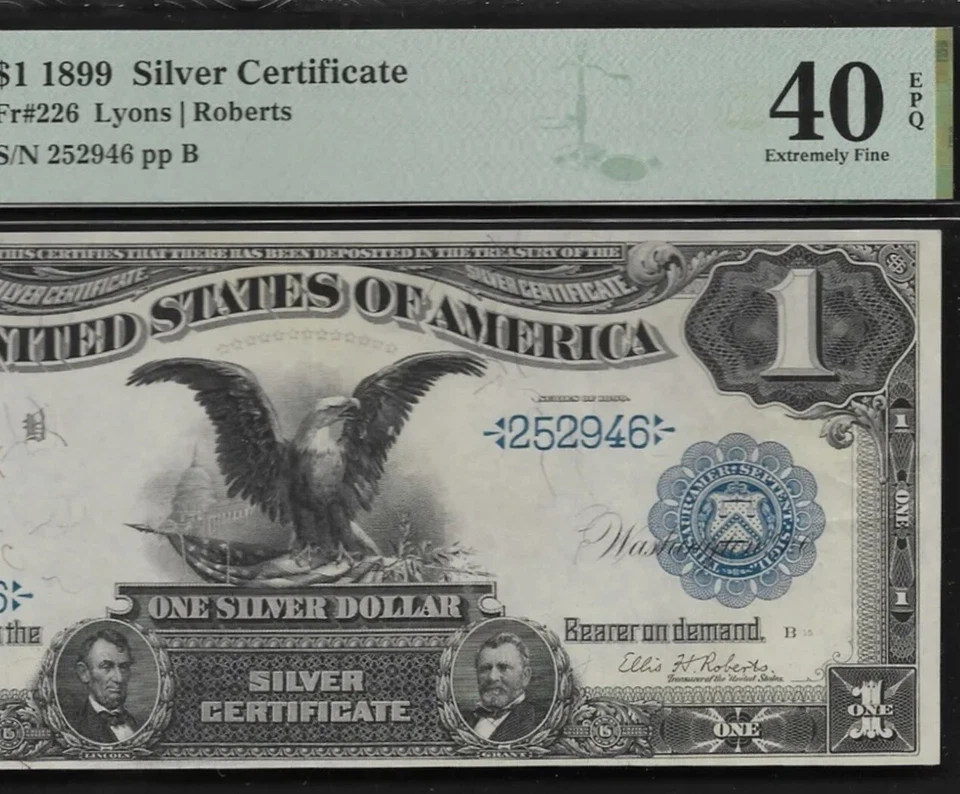 1899 $1 🇺🇸 (( BLACK EAGLE ))(( Sliver Certificate )) Marvellous Unique Example - Image 2 of 4