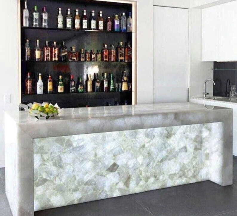 Quartz Countertops, Agate Slab, Agate Dining Countertop, Agate Bar