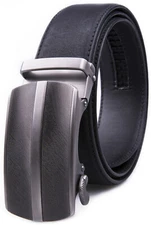Men's Belt Leather Ratchet Belts for Men Adjustable,Fit to Cut