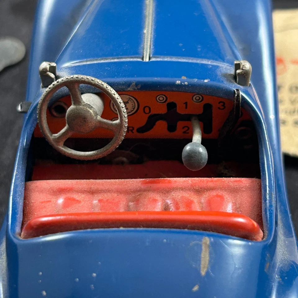 LOTE DE COLECCIÓN SCHUCO GARAGE 1500 & EXAMICO 4001 CUERDA AZUL COCHE Y LLAVE ZONA EE. UU. ALEMANIA Foto 4 de 4